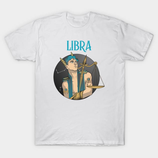 Libra Zodiac Design T-Shirt by Tip Top Tee's